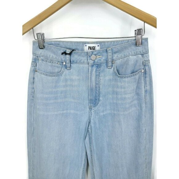 New Paige Denim Jeans Womens 27 Sutton Wide Leg High Waist - Picture 2 of 6